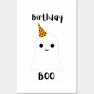 Birthday boo halloween birthday design Posters and Art